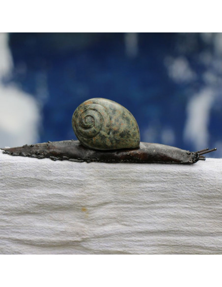 Escargot Pierre et Métal-Animaux du monde