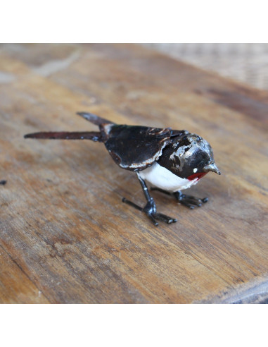 Hirondelle en métal recyclé - Déco Jardin-Petits oiseaux