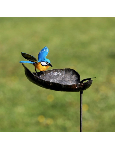 Tuteur mangeoire mésange ailes ouvertes-Accueil