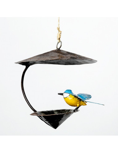 Suspension conique mésange bleue-Mangeoire oiseaux à suspendre