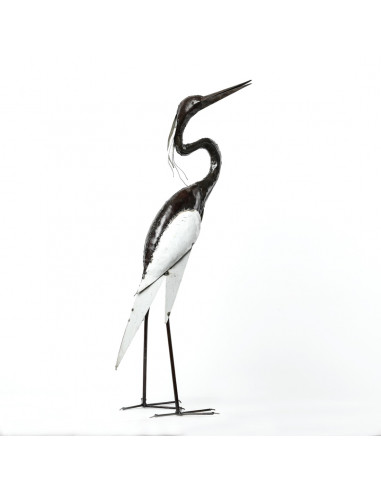 Héron blanc cou en S - 95 cm-Héron et grands oiseaux