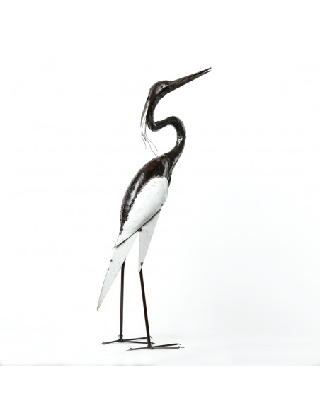 Héron blanc cou en S - 95 cm-Héron et grands oiseaux