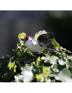Chardonneret élégant ailes ouvertes - déco jardin-Petits oiseaux 2