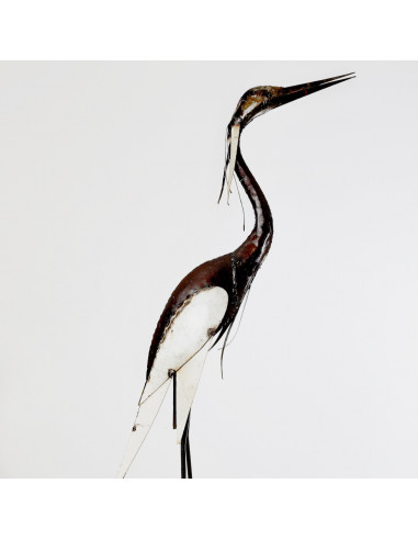 Héron blanc - 110 cm-Héron et grands oiseaux