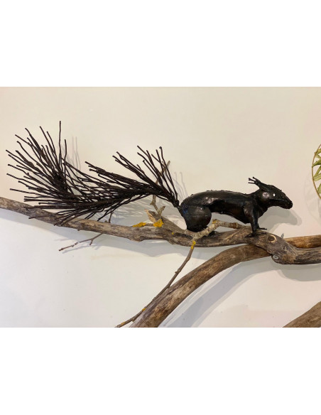 Écureuil brut à accrocher-Animaux sur pattes