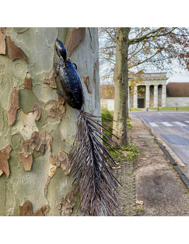 Écureuil en métal recyclé à accrocher deco jardin