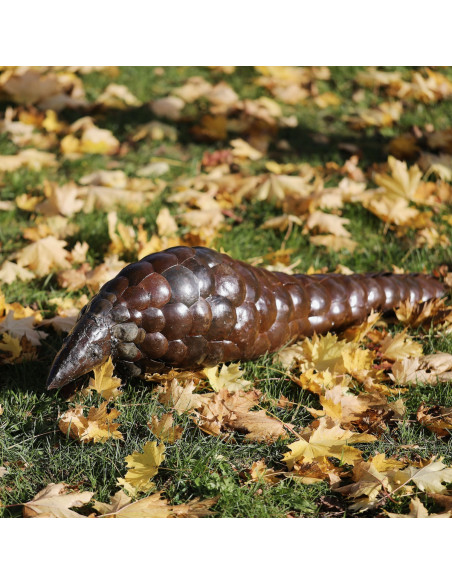 Pangolin pièce unique en métal recyclé-Pièces uniques