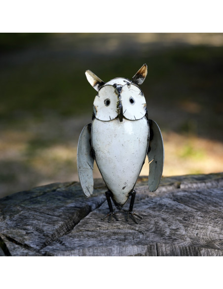 Hibou blanc - grand modèle-Chouettes et hiboux