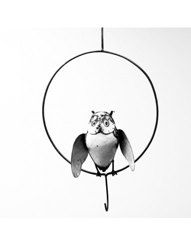 suspension hibou aux ailes déployées-Chouettes et hiboux
