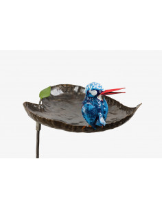 Tuteur mangeoire Martin pêcheur-Mangeoire oiseaux sur pied