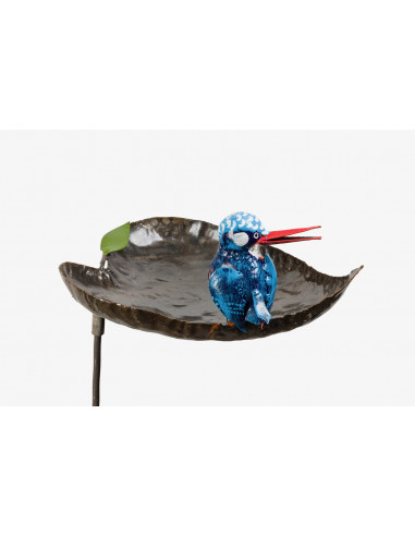 Tuteur mangeoire Martin pêcheur-Mangeoire oiseaux sur pied