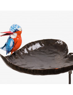 Tuteur mangeoire Martin pêcheur-Mangeoire oiseaux sur pied 2