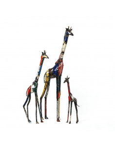 Girafe en métal recyclé - 90 cm deco jardin 2