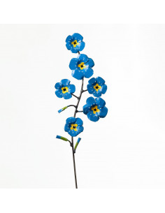 Tuteur fleurs de Myosotis en métal recyclé deco jardin