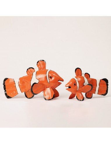 NEMO GRAND MODELE EN METAL RECYCLE PEINT A LA MAIN deco jardin