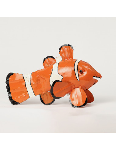 NEMO GRAND MODELE EN METAL RECYCLE PEINT A LA MAIN deco jardin