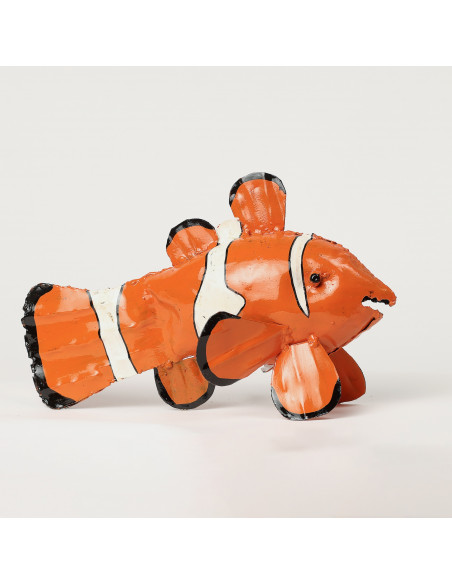 NEMO GRAND MODELE EN METAL RECYCLE PEINT A LA MAIN deco jardin