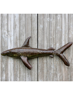 Requin en métal recyclé deco jardin